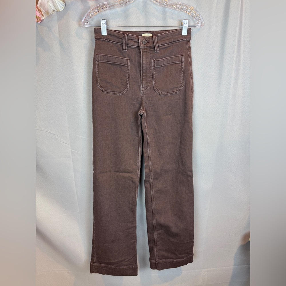 Faherty Stretch Terry Patch Pocket Pant - Walnut- Size 26 - Picture 4 of 12